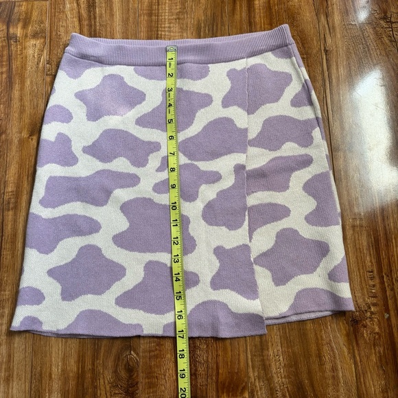 Cow print knit skirt - Picture 5 of 6